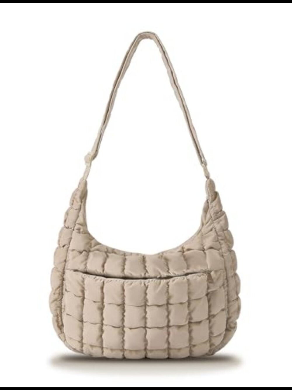 Quilted Puffer Crossbody Bag Lightweight Shoulder Handbag